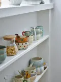 Bloomingville Mini Миска детская Addy из каменной керамики с ручной росписью цветов, 360 мл, диаметр 12 см, молочно-белая — фото 3