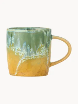 Bloomingville Кружка Milani, Ø 8 × В 9 см, 400 мл, Шалфейный зелёный