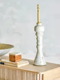 Подсвечник Bloomingville Bancroft из терракоты, Ø 11 × В 33 см, Приглушённый белый — фото 3