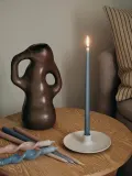 Набор витых конусных свечей Broste Copenhagen Twist синий, 2 предмета — фото 3