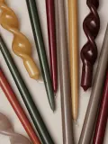 Набор витых конусных свечей Broste Copenhagen Twist жёлтый, 2 предмета — фото 3