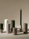 Свеча-столбик Broste Copenhagen Eco зелёная — фото 2