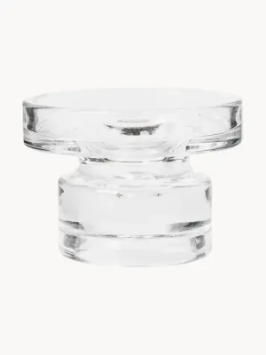 Подсвечник Broste Copenhagen Petra из стекла, Ø 11 × В 8 см, Прозрачный