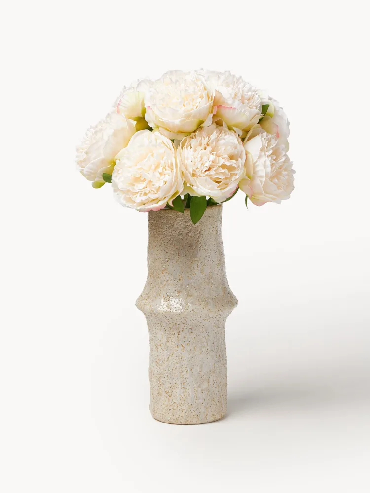 Botane Букет искусственных цветов Mini Peony, Д 33 см, Кремово-белый