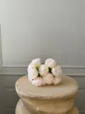 Botane Букет искусственных цветов Mini Peony, Д 33 см, Кремово-белый — фото 3