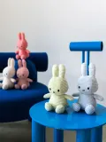 Bon Ton Toys Мягкая игрушка Miffy ручной работы, вельвет, высота 23 см, молочно-белая с чёрным — фото 4