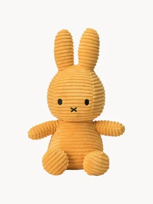 Bon Ton Toys Мягкая игрушка Miffy ручной работы, вельвет, высота 23 см, оранжевая с чёрным