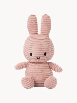 Bon Ton Toys Мягкая игрушка Miffy ручной работы, вельвет, высота 23 см, светло-розовая с чёрным