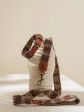 Buddys Dogwear Ошейник для собак Peruvian ручной работы из кожи и хлопка, ширина 4 см, три размера до 48 см, коричневый с бежевым — фото 4