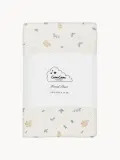 Cam Cam Copenhagen Простыня детская на резинке Blueberries из хлопка в кроватку, 60 х 120 см, бортик 15 см, молочно-белая — фото 1