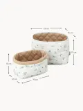 Cam Cam Copenhagen Корзина для хранения Blueberries из хлопка, набор 2 шт., 22х17 и 19х15 см, многоцветная печать — фото 2