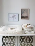 Cam Cam Copenhagen Чехол для влажных салфеток Carousel из хлопка, 25х17 см, молочно-белый с красным — фото 2