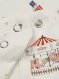 Cam Cam Copenhagen Слюнявчик детский Carousel хлопковый в форме банданы, набор 2 шт., 20х23 см, молочно-белый с красным — фото 2