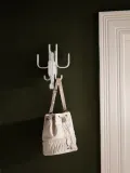 Cooee Design Вешалка настенная Woody Hook на три крючка из дуба ручной работы, 18х29 см, белая — фото 3