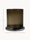 Подсвечник DBKD Bubble, высота 15 см, Ø 14 × В 15 см, Тёмный коричневый — фото 2