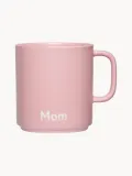 Design Letters Кружка Favourite с надписью «Mom», Ø 11 × В 9 см, 250 мл, Светлый розовый — фото 1