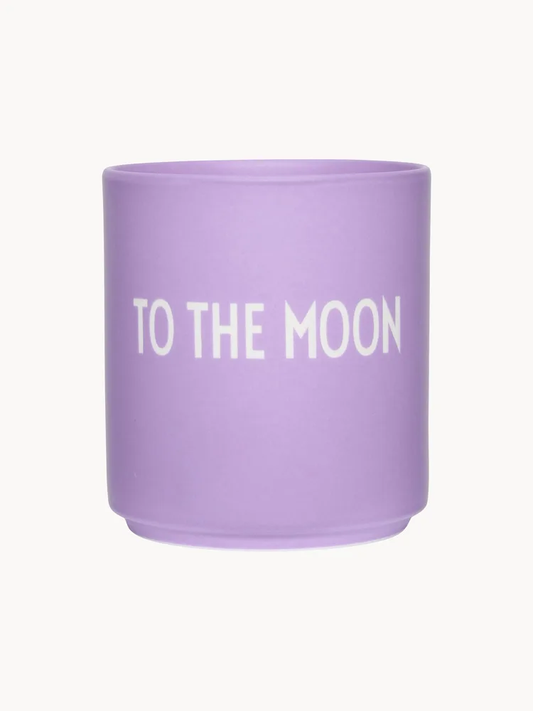 Design Letters Кружка Favourite с надписью «To the Moon», Ø 8 × В 9 см, 250 мл, Лавандовый матовый