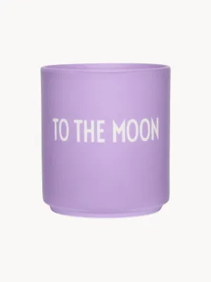 Design Letters Кружка Favourite с надписью «To the Moon», Ø 8 × В 9 см, 250 мл, Лавандовый матовый