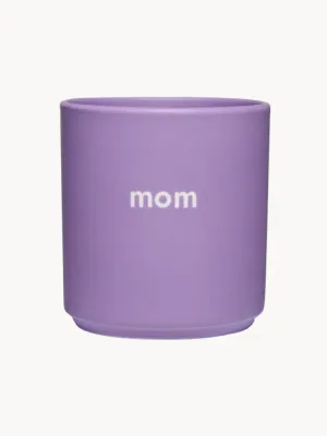 Design Letters Кружка Favourite с надписью «Mom», Ø 8 × В 9 см, 250 мл, Лиловый матовый