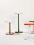 Design Letters Подставка для цветов Trisse напольная металлическая, она же приставной столик и табурет, диаметр 31 см, высота 71 см — фото 3