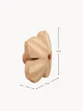 Ferm Living Kids Крючок для дома настенный детский Poesie деревянный с ручной росписью, 8х8 см, светло-розовый с бежевым — фото 2