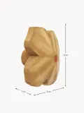 Ferm Living Kids Крючок для дома настенный детский Poesie деревянный с ручной росписью, 8х8 см, в оттенках бежевого — фото 2