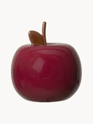 Ferm Living Kids Копилка детская Apple в виде яблока из глазурованной каменной керамики, 12 х 13 см, бордовая с коричневым