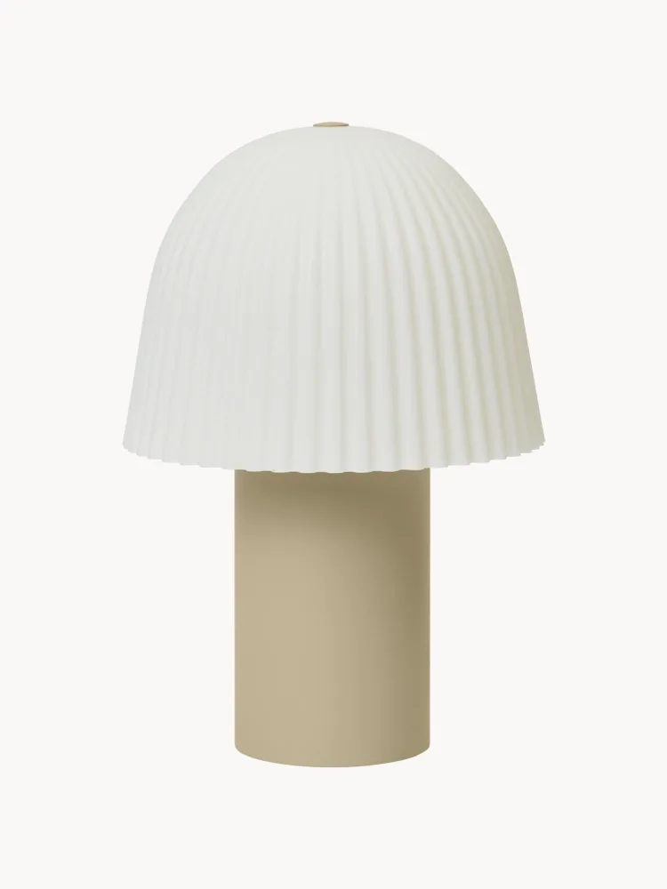 Ferm Living Kids Настольный светильник Frill переносной светодиодная с диммером, диаметр 15 см при высоте 22 см, бежевая