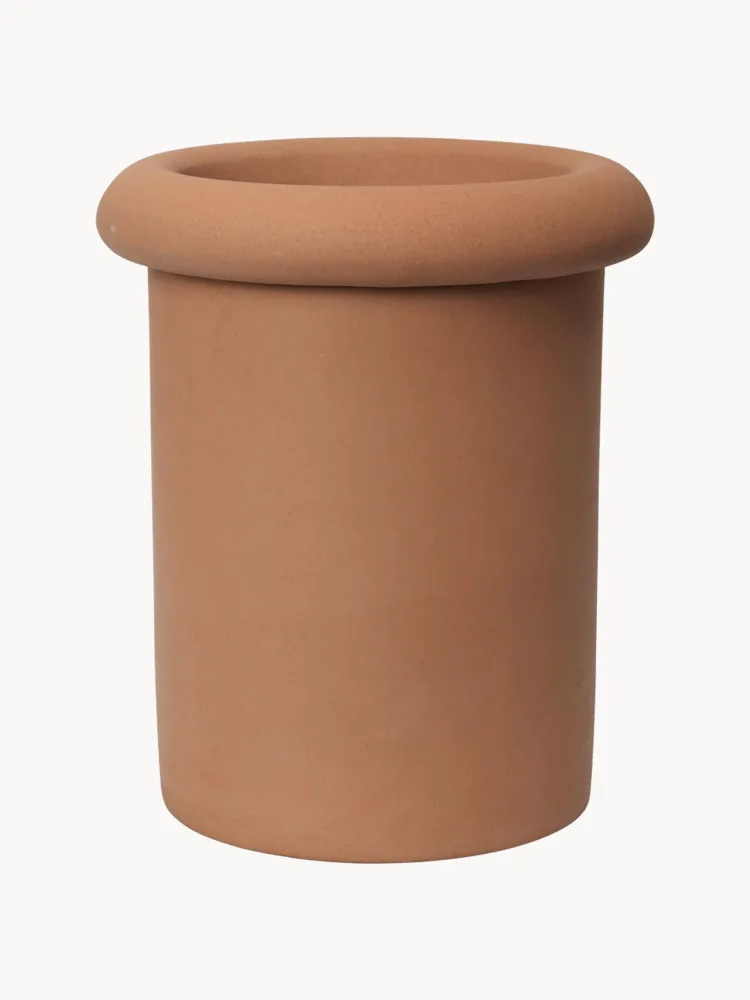 Ferm Living Кашпо Rollo, 36 см, Ø 31 × В 36 см, Терракота