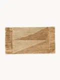 Ferm Living Коврик придверный Studie ручного плетения из джута в технике сумак, 50х70 см, оттенки бежевого — фото 1