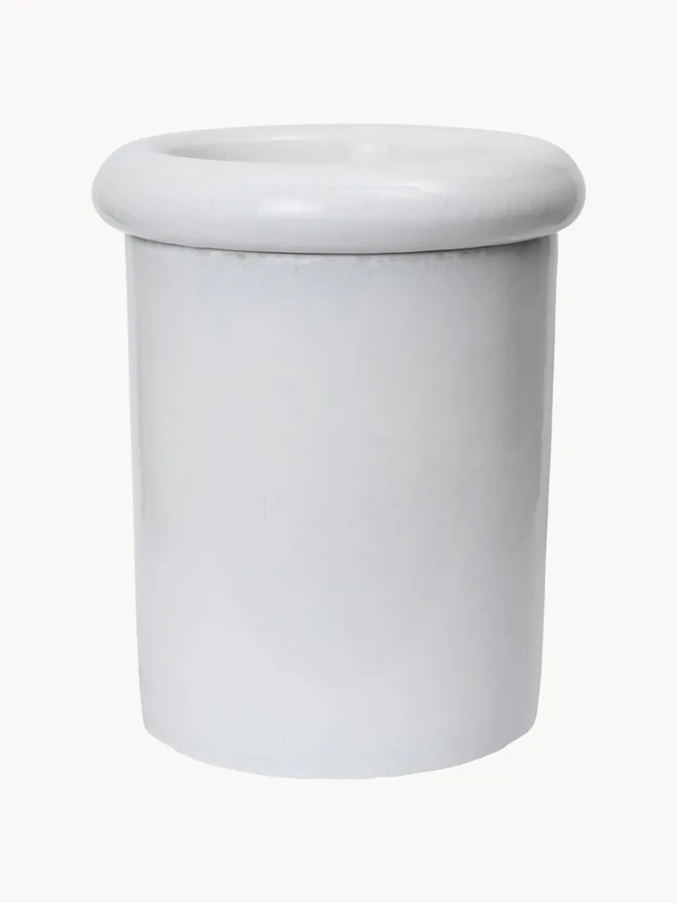 Ferm Living Кашпо Rollo, 36 см, Ø 31 × В 36 см, Белый