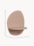 Ferm Living Kids Полка настенная Pilu из МДФ с высоким задником, 20х25х15 см, пыльно-розовая матовая — фото 2