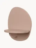 Ferm Living Kids Полка настенная Pilu из МДФ с высоким задником, 20х25х15 см, пыльно-розовая матовая — фото 3