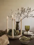 Набор столовых свечей Ferm Living Dryp, 2 предмета, В 30 см, Приглушённый белый — фото 4