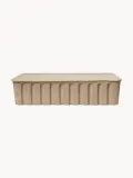 Ferm Living Коробка для хранения Pulp круглая с крышкой, Ш 65 × Г 42 см, Бежевый — фото 1