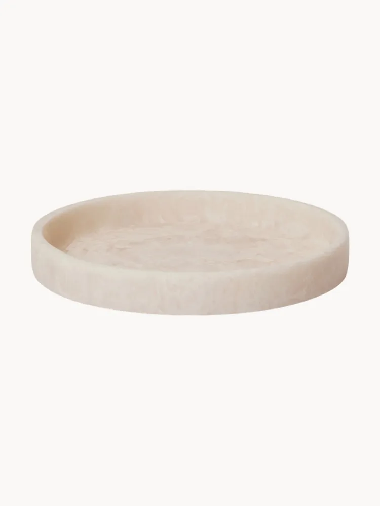 Ferm Living Поднос декоративный Mist из смолы, диаметр 20 см, Ø 20 см, Бежевый