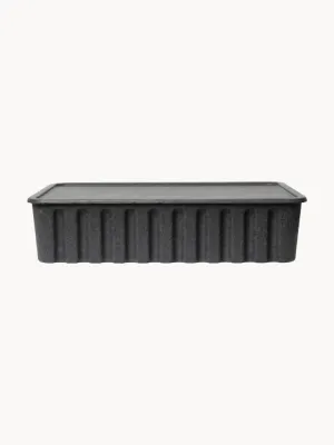 Ferm Living Коробка для хранения Pulp круглая с крышкой, Ш 65 × Г 42 см, Антрацитовый