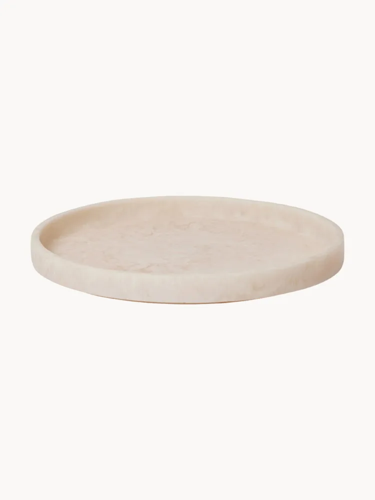 Ferm Living Поднос декоративный Mist из смолы, диаметр 30 см, Ø 30 см, Бежевый