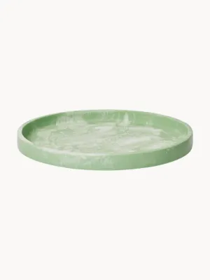 Ferm Living Поднос декоративный Mist из смолы, диаметр 30 см, Ø 30 см, Светлый зелёный