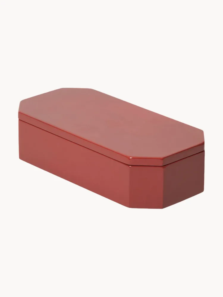 Ferm Living Коробка для хранения Nova из бамбука, Ш 20 × Г 10 см, Rdzawoczerwony