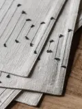 Gallery Direct Комплект хлопковых салфеток под приборы Diamond Weave, 4 шт, 45x35 см, светло-бежевый/чёрный — фото 4