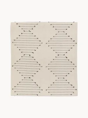 Gallery Direct Дорожка для стола Diamond Weave с вышивкой ромбами 36х180 см