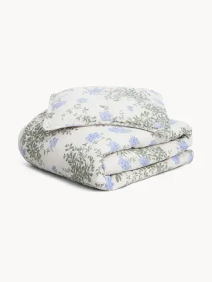 Garbo&Friends Комплект постельного белья детский Plumbago из хлопкового муслина, 100 х 140 см и 40 х 60 см, молочно-белый с оливковым