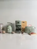 Haden Чайник электрический Dorset из нержавеющей стали со съёмным фильтром от накипи, 1,7 л, шалфейно-зелёный — фото 6