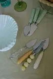 Набор ножей для сыра HKLIVING Muriel, 3 предмета, Д 18 см, Зелёный — фото 2