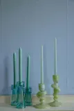 Подсвечник HKLIVING Knotted из зелёного стекла — фото 3