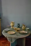 Hkliving Поднос сервировочный New Classics из полимерной смолы, 29 x 22 см, Ш 29 × Г 22 см, Светлый синий — фото 3