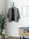 House Nordic Вешалка настенная для одежды Trento металлическая узкая, 30х82 см, шалфейный зелёный — фото 7