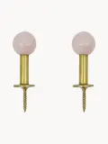 House Doctor Комплект настенных крючков Ball ручной работы, 2 шт, Ш 4 × В 2 см, Светлый розовый — фото 4