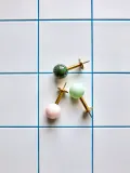 House Doctor Комплект настенных крючков Ball ручной работы, 2 шт, Ш 8 × В 4 см, Тёмный зелёный — фото 5